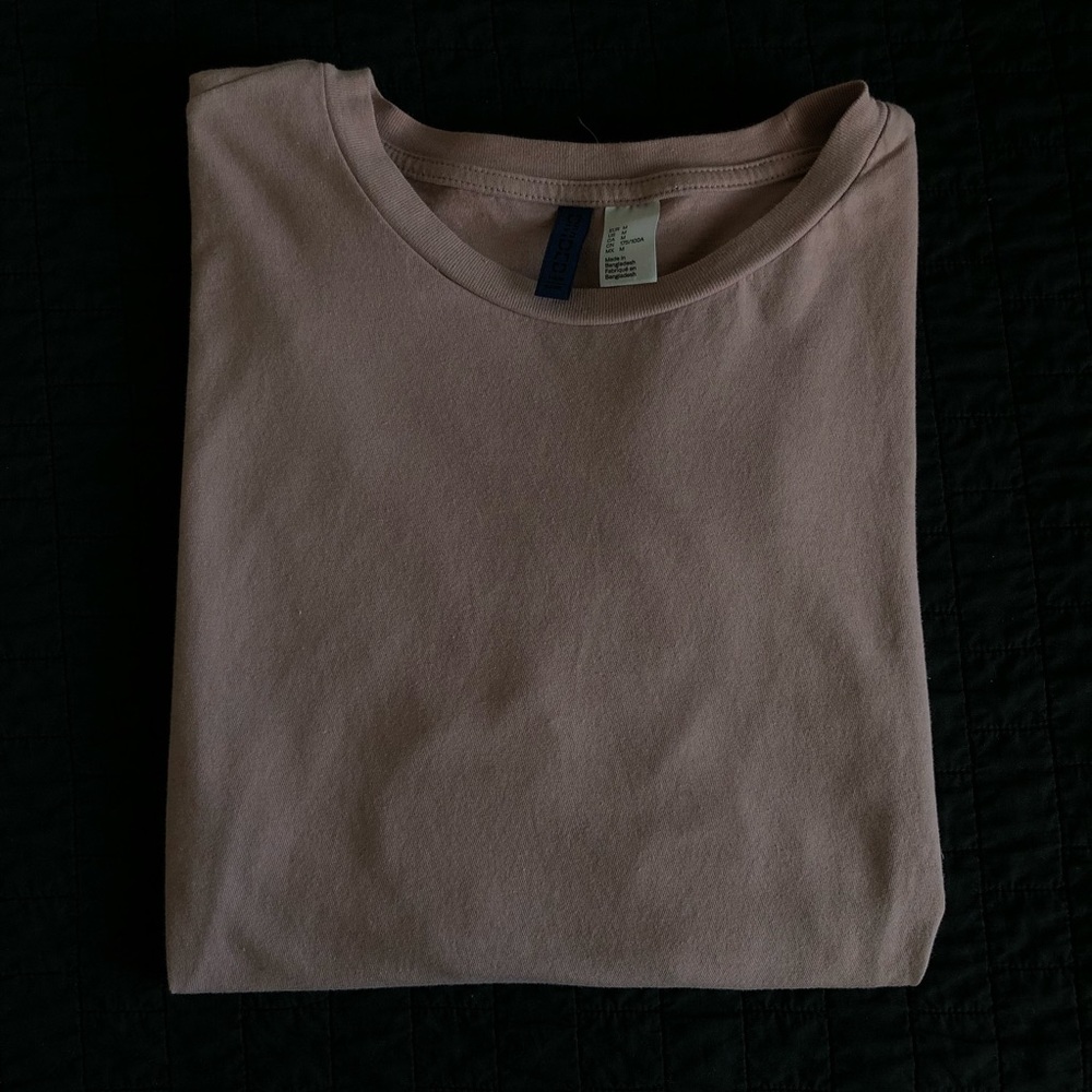 Pink H&M simple tee M